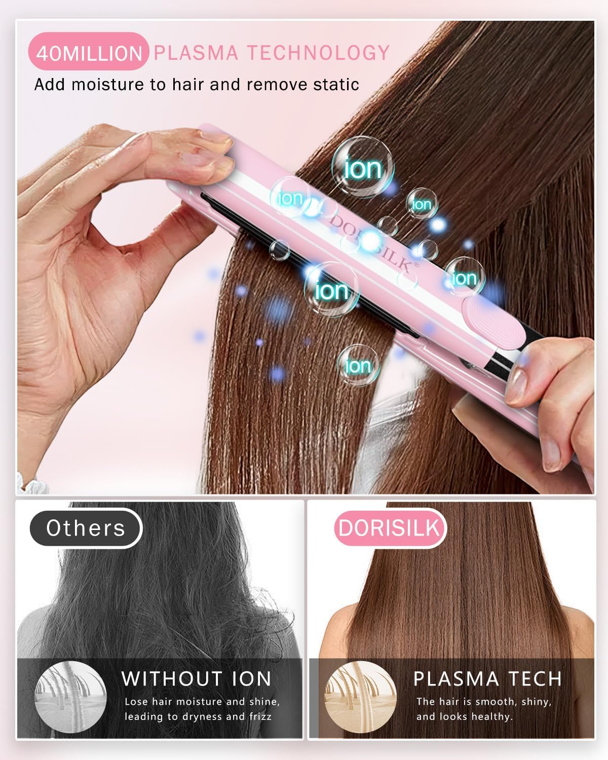 DORISILK 500 Degree High Temp Professional Hair Straightener