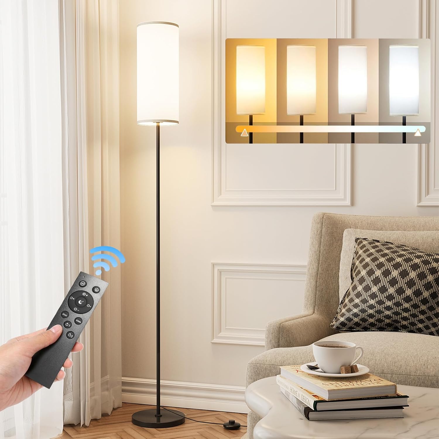 Karjoefar Floor Lamp combines modern design with functionality