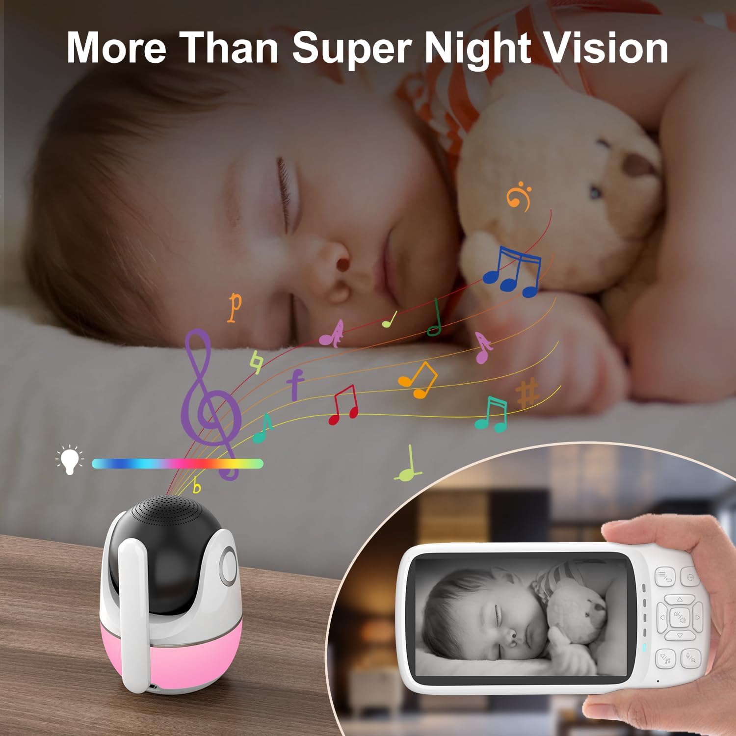 DEASON Baby Monitor offers reliable 1080P video and clear two-way audio