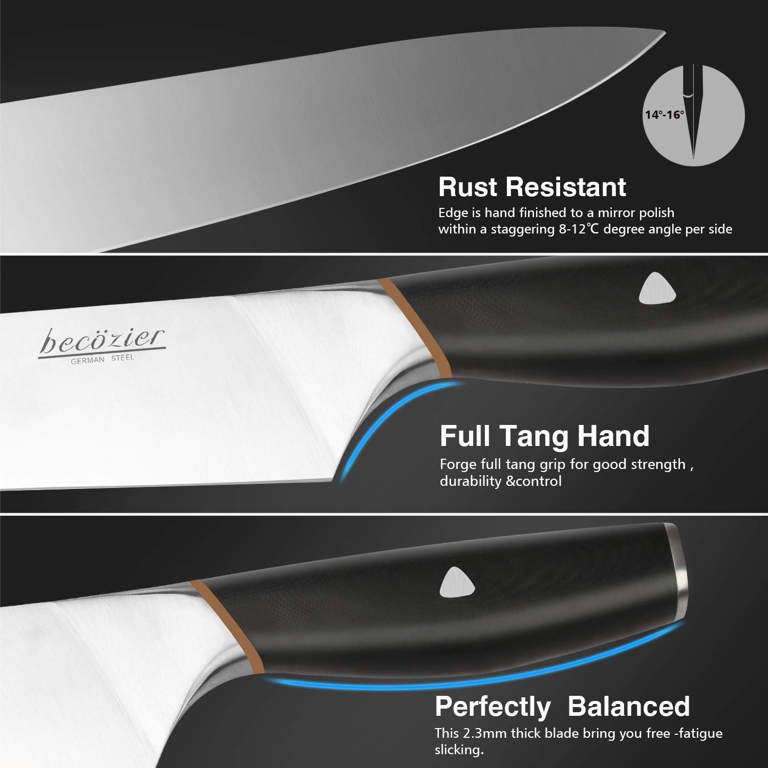 Becozier Professional 8 Inch Chef Knife