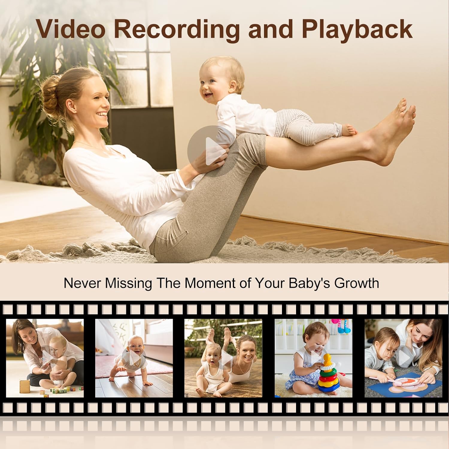 DEASON Baby Monitor offers reliable 1080P video and clear two-way audio