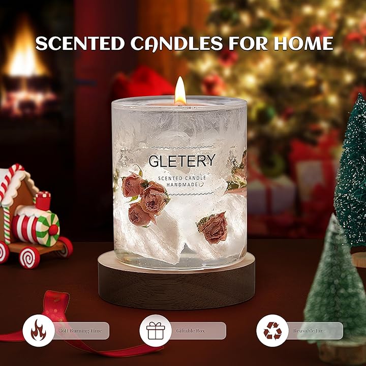 Gletery Home Fragrance Aromatherapy Snow Kissed Rose scent