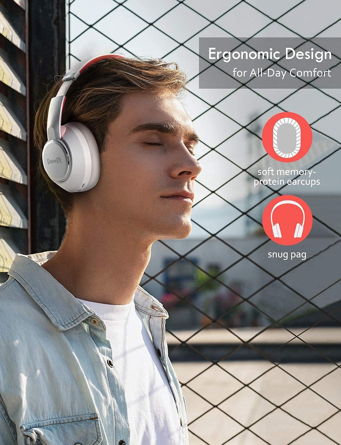SuperEQ Hybrid Active Noise Cancelling Headphones, S1