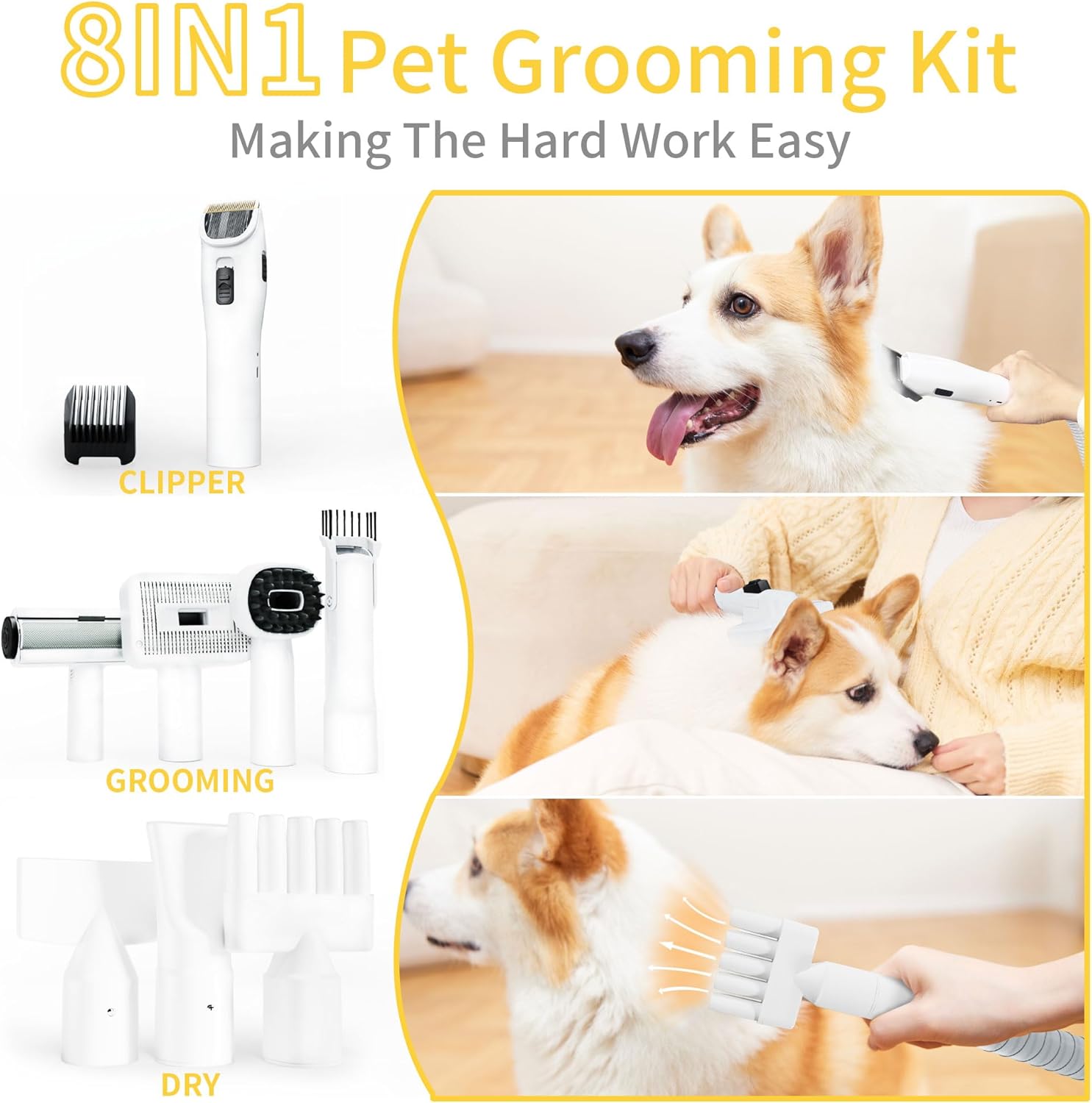 The Lanchez G21 dog grooming vacuum cleaner combines sharp