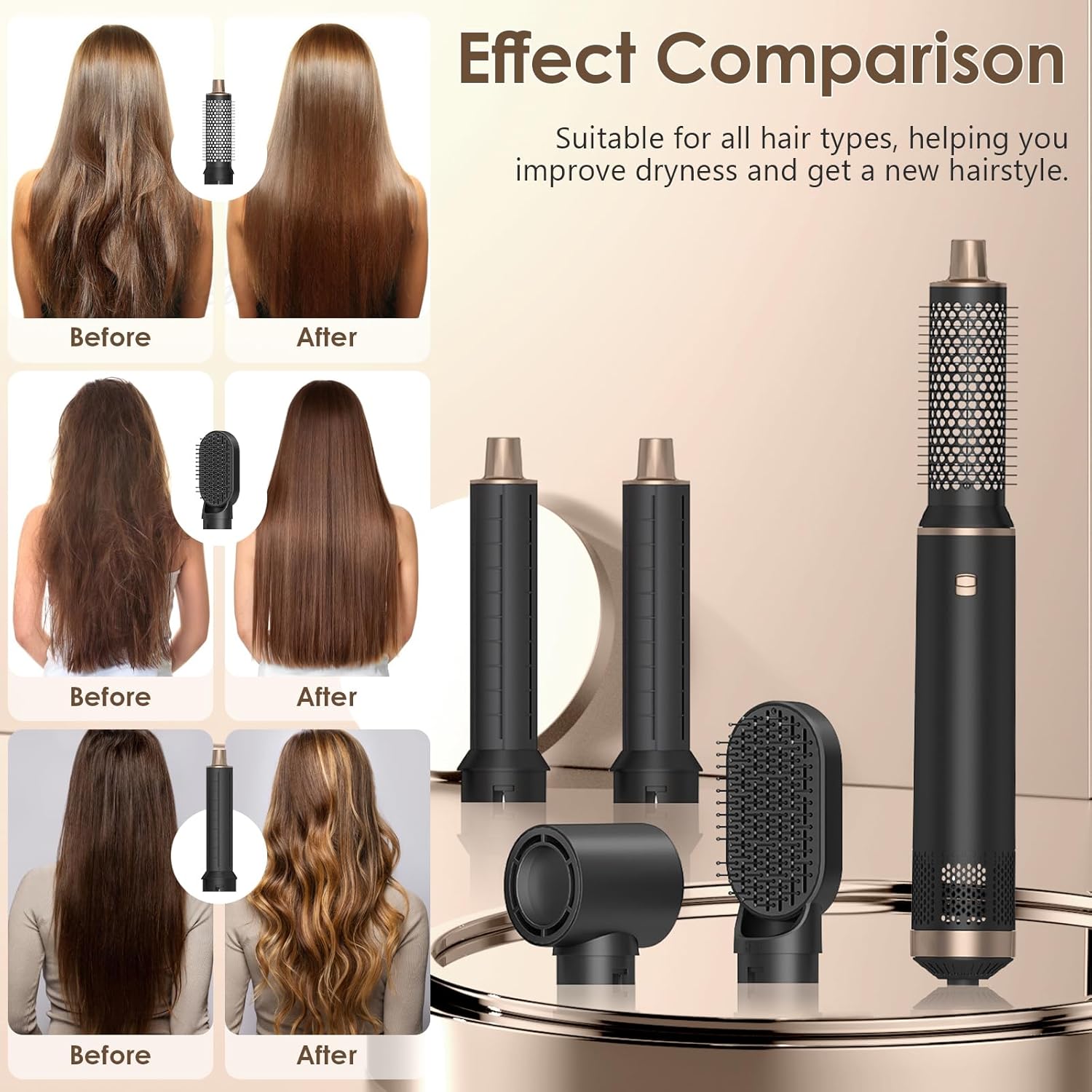HyAdierTech 5-in-1 Hair Dryer Set combines versatility and efficiency