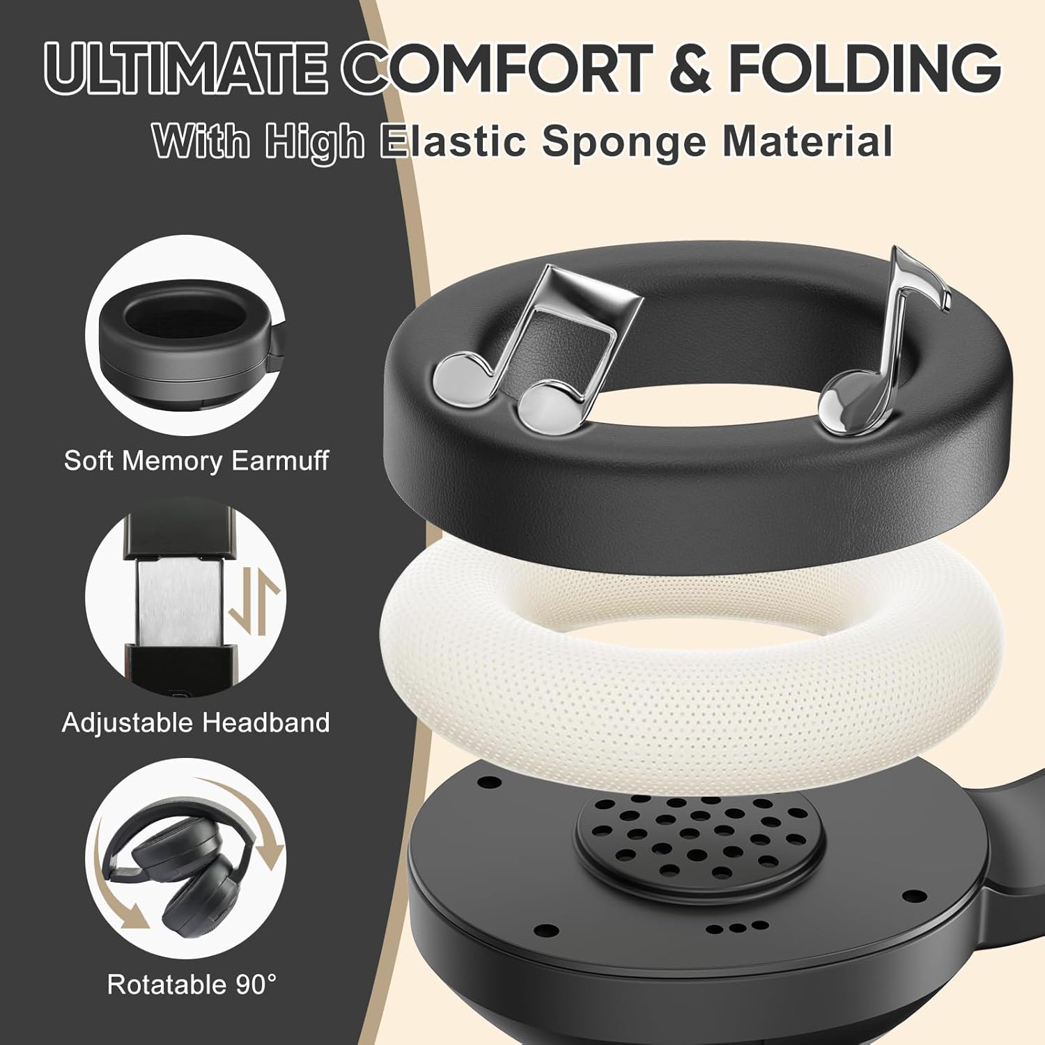 SDLOGAL Wireless Headphones SDL-718 Delivering premium sound for both music and gaming