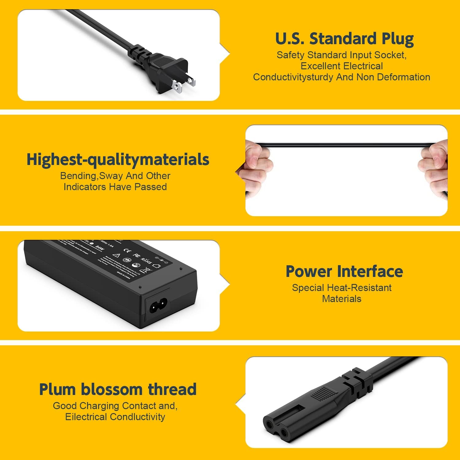 42V 2A Charger Compatible with Hiboy Max, Max V2, Max3,