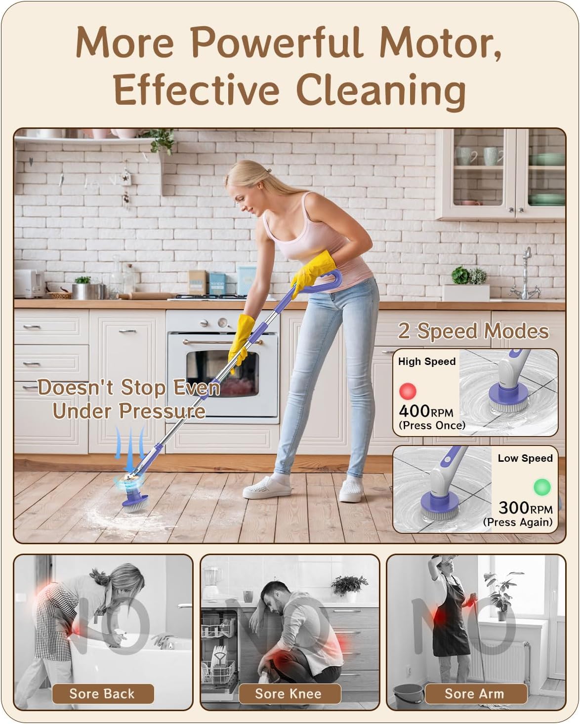 Hiovobo Electric Spin Scrubber is a versatile 13-in-1 cordless cleaning kit
