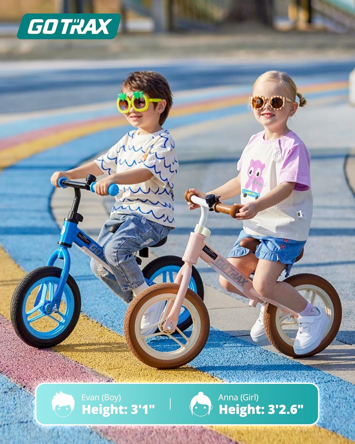 Gotrax KS12 Balance Bike, a no-pedal - Color Varies