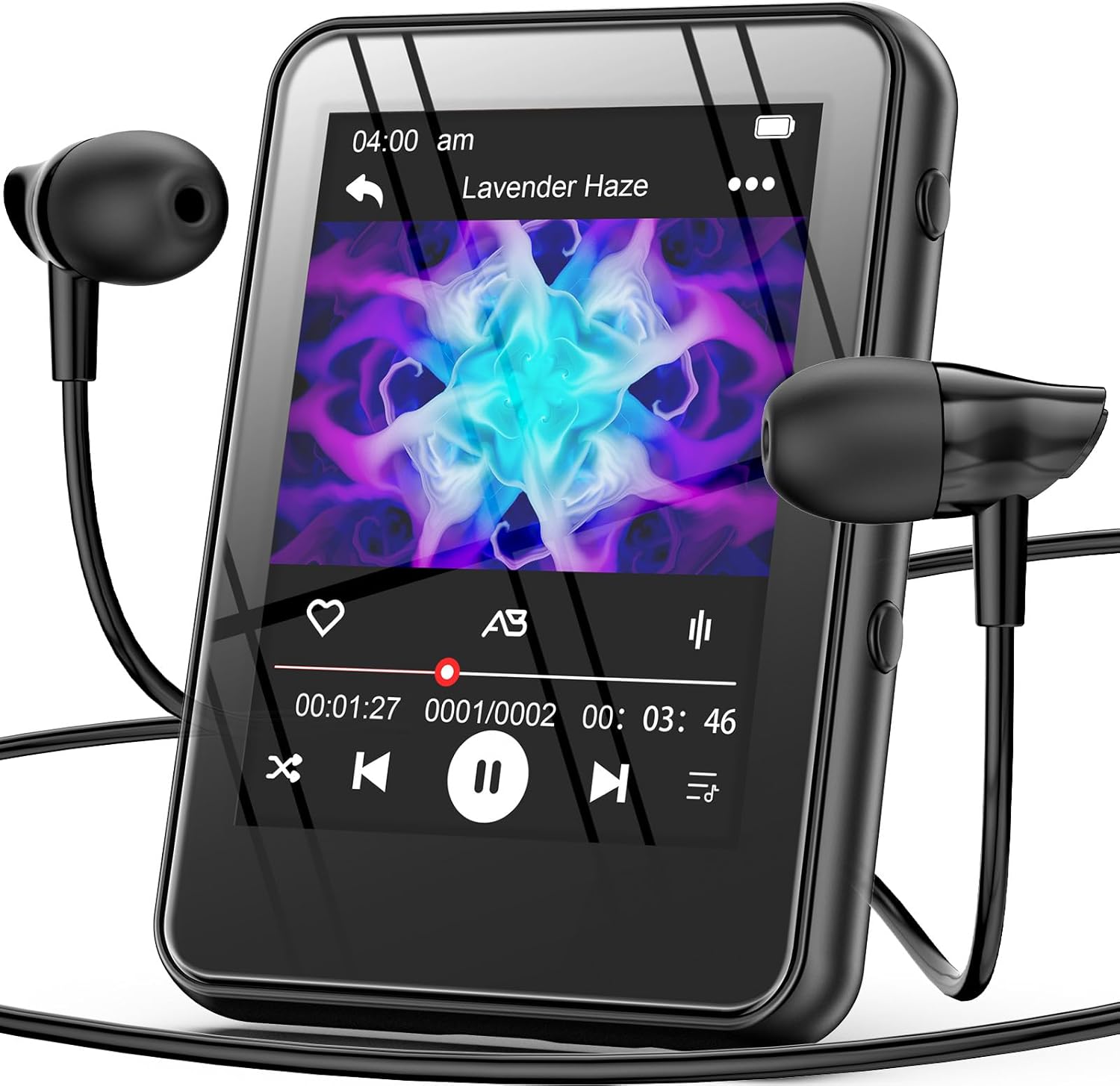 JOJOLEPAI MP3 PlayerBluetooth MP3 player is designed for active use