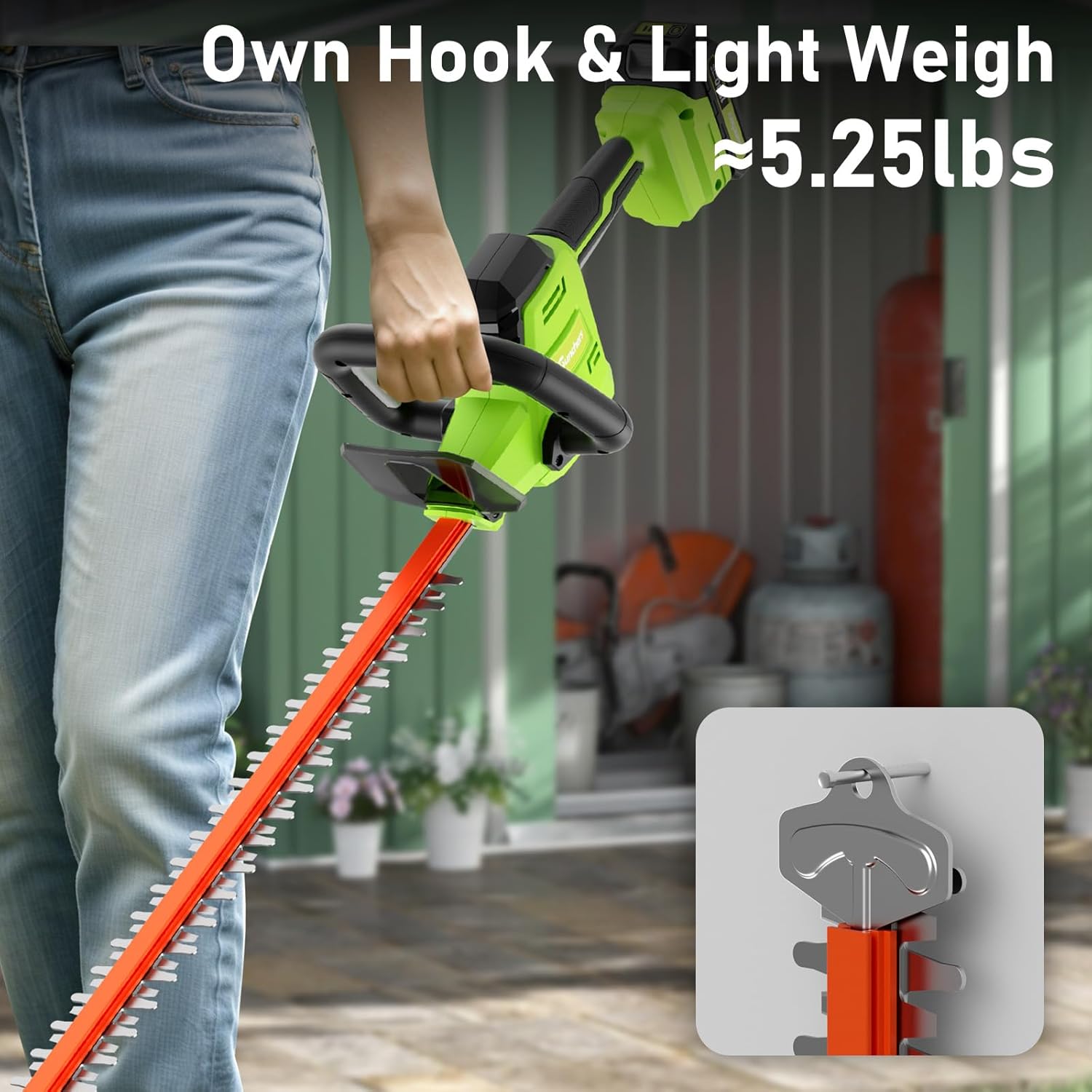 Sunchers 20V cordless Hedge Trimmer ap