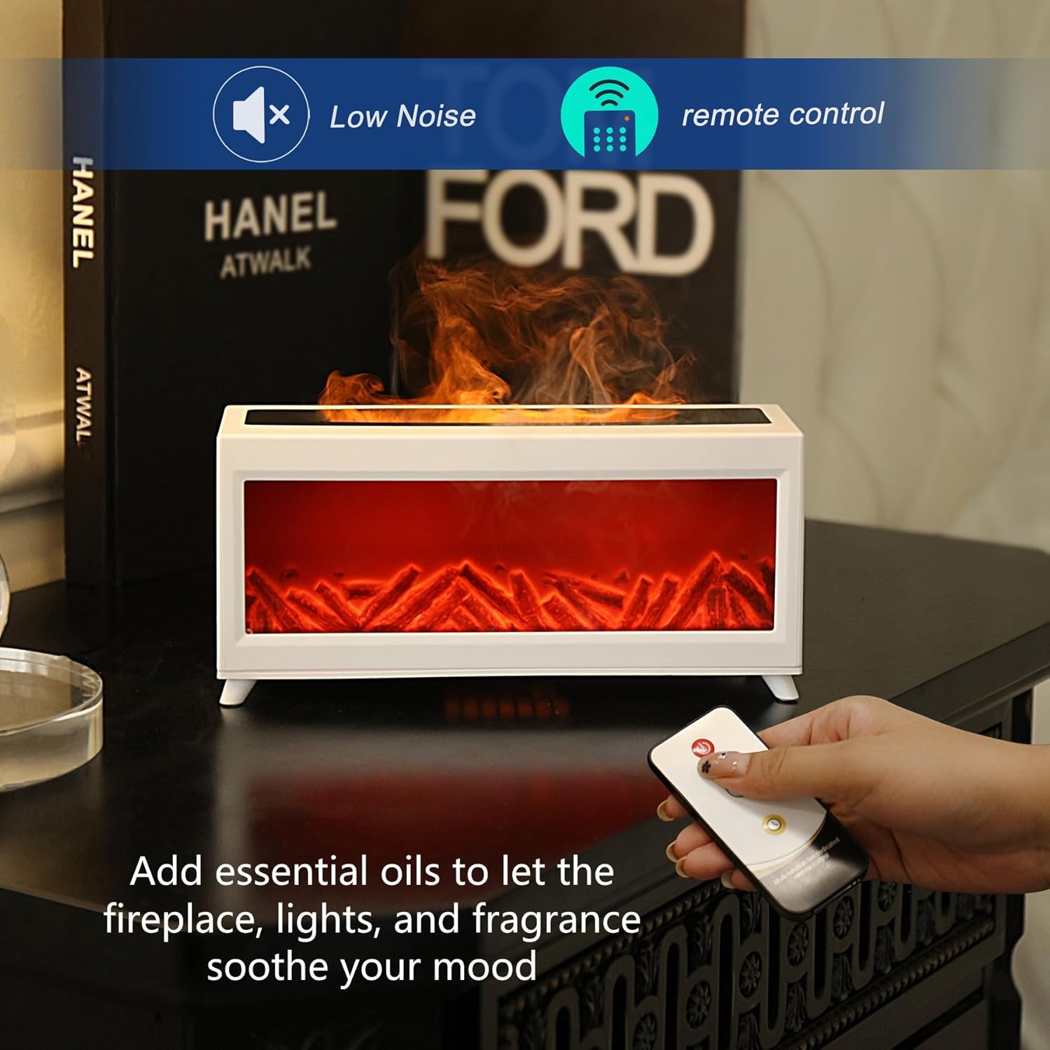The PATNOLE Essential Oil Diffuser combines aromatherapy with a 220ml ultrasonic cool mist humidifier