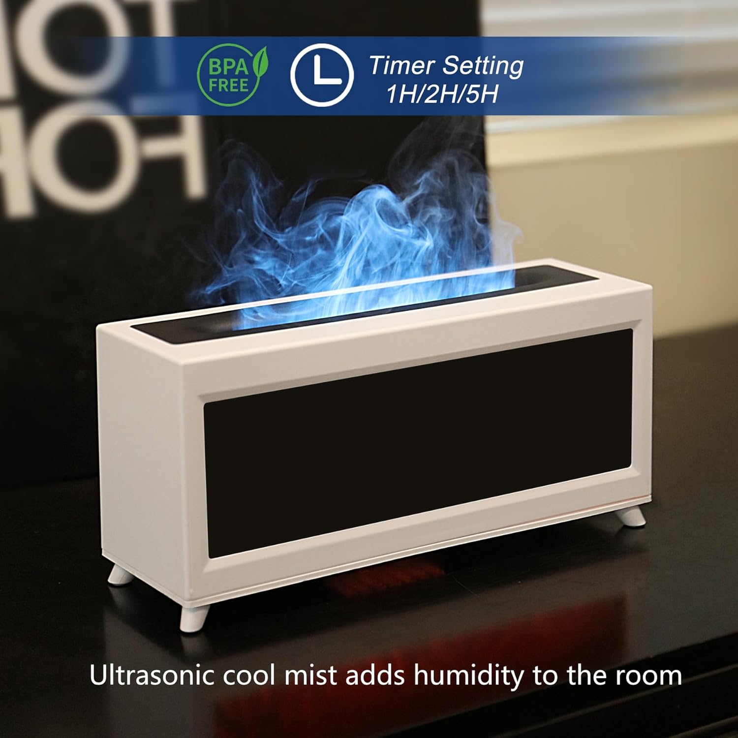 The PATNOLE Essential Oil Diffuser combines aromatherapy with a 220ml ultrasonic cool mist humidifier