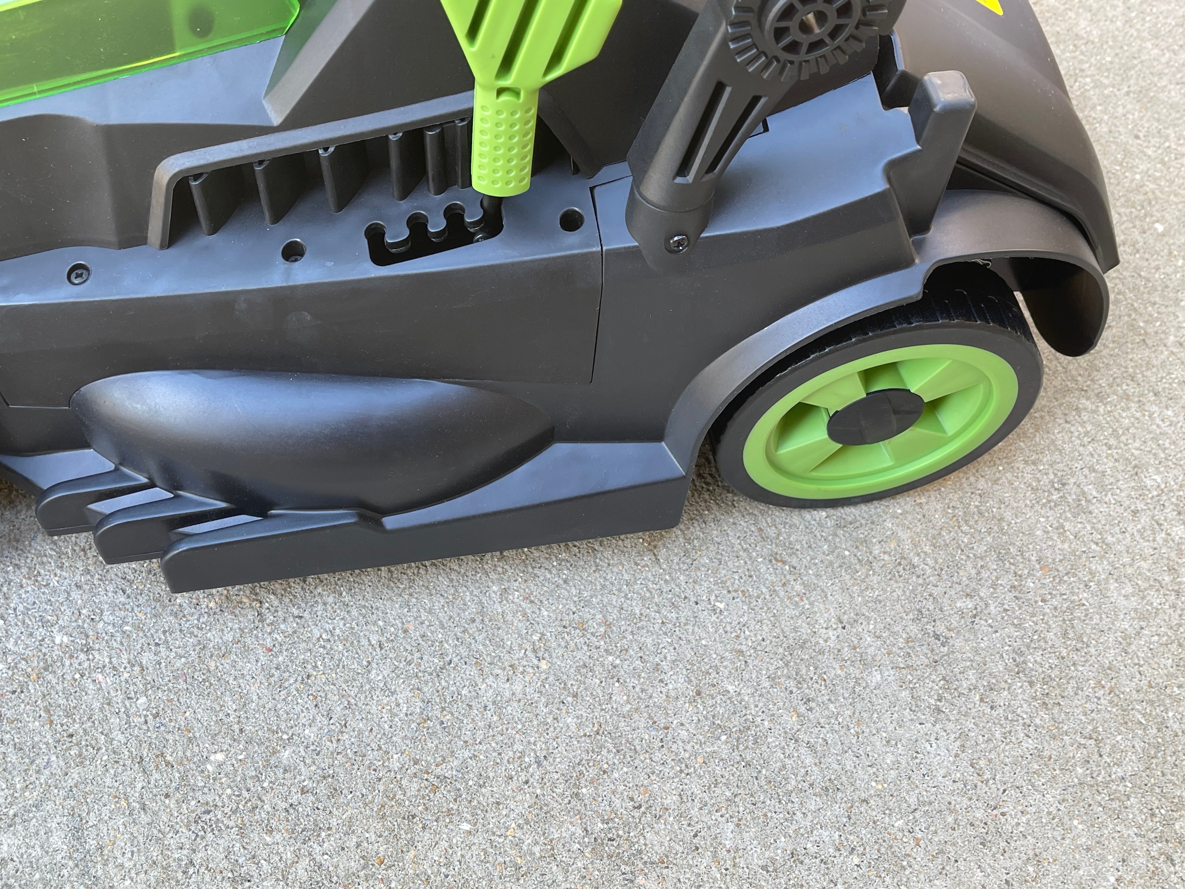 Check electric lawn mower