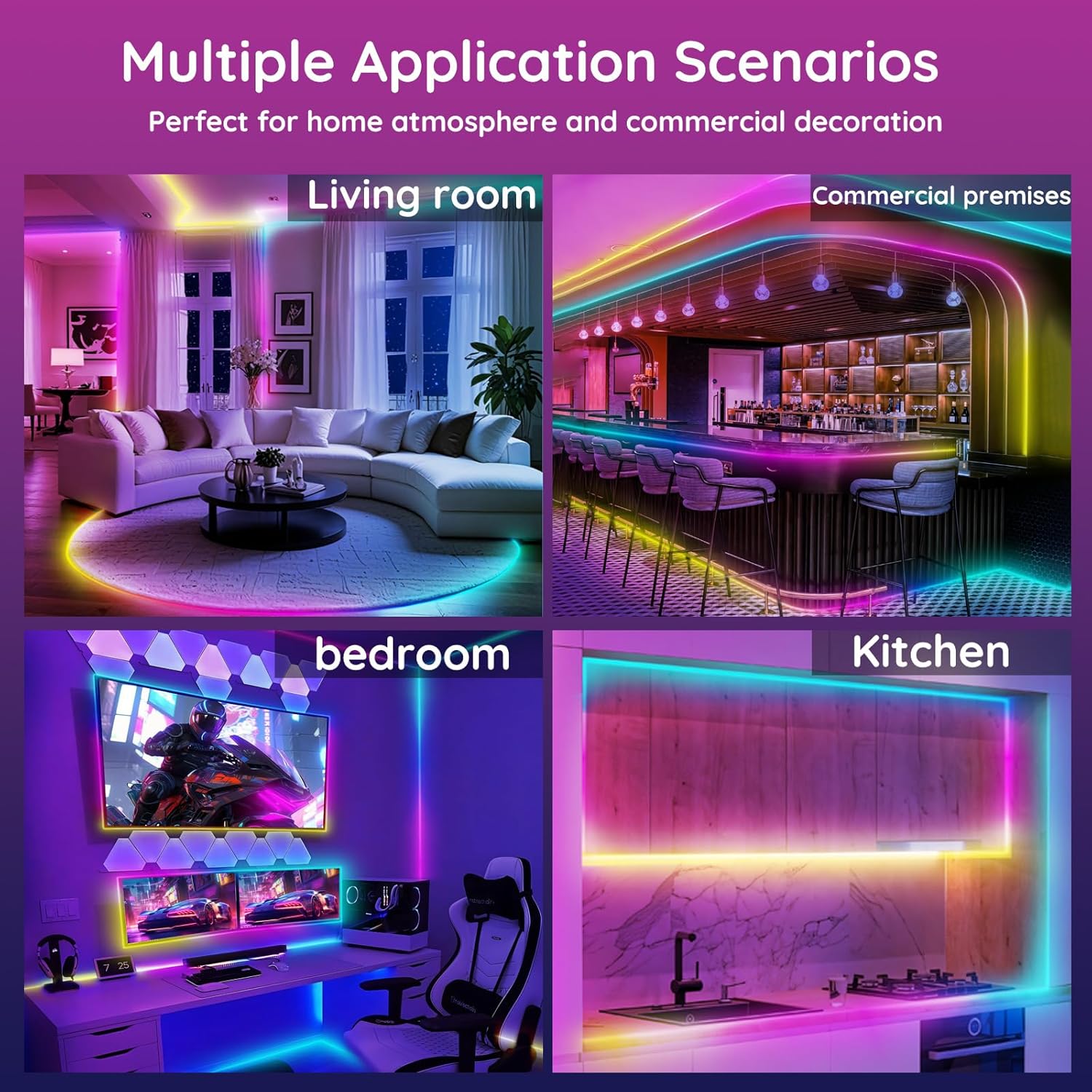 Enhance your space with FBZ 20Ft LED Rope Lights, featuring flexible neon design and IP65 waterproof rating for reliable outdoor use