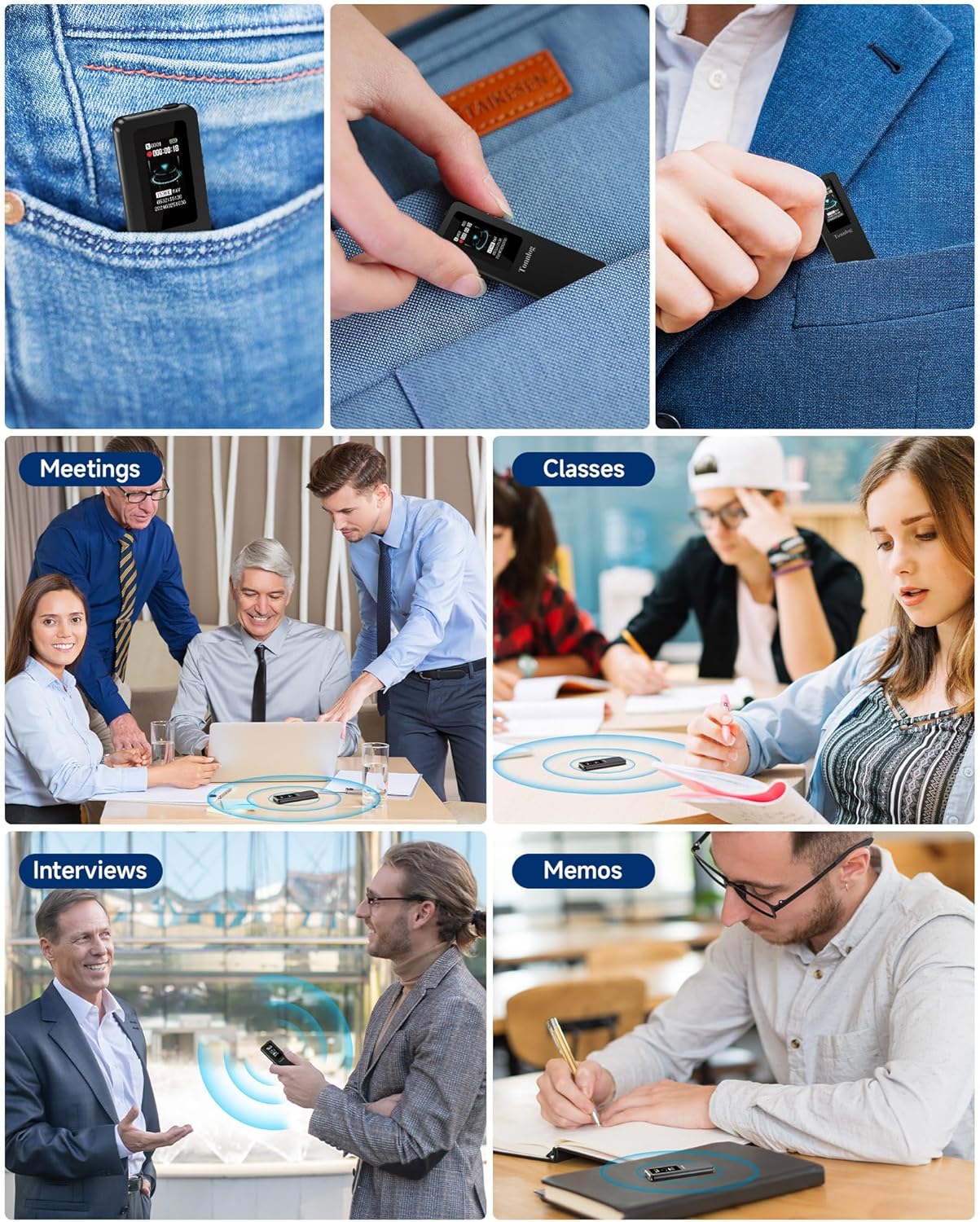 Tonnlog v73 1536Kbps Voice Activated Recorder with Playback,