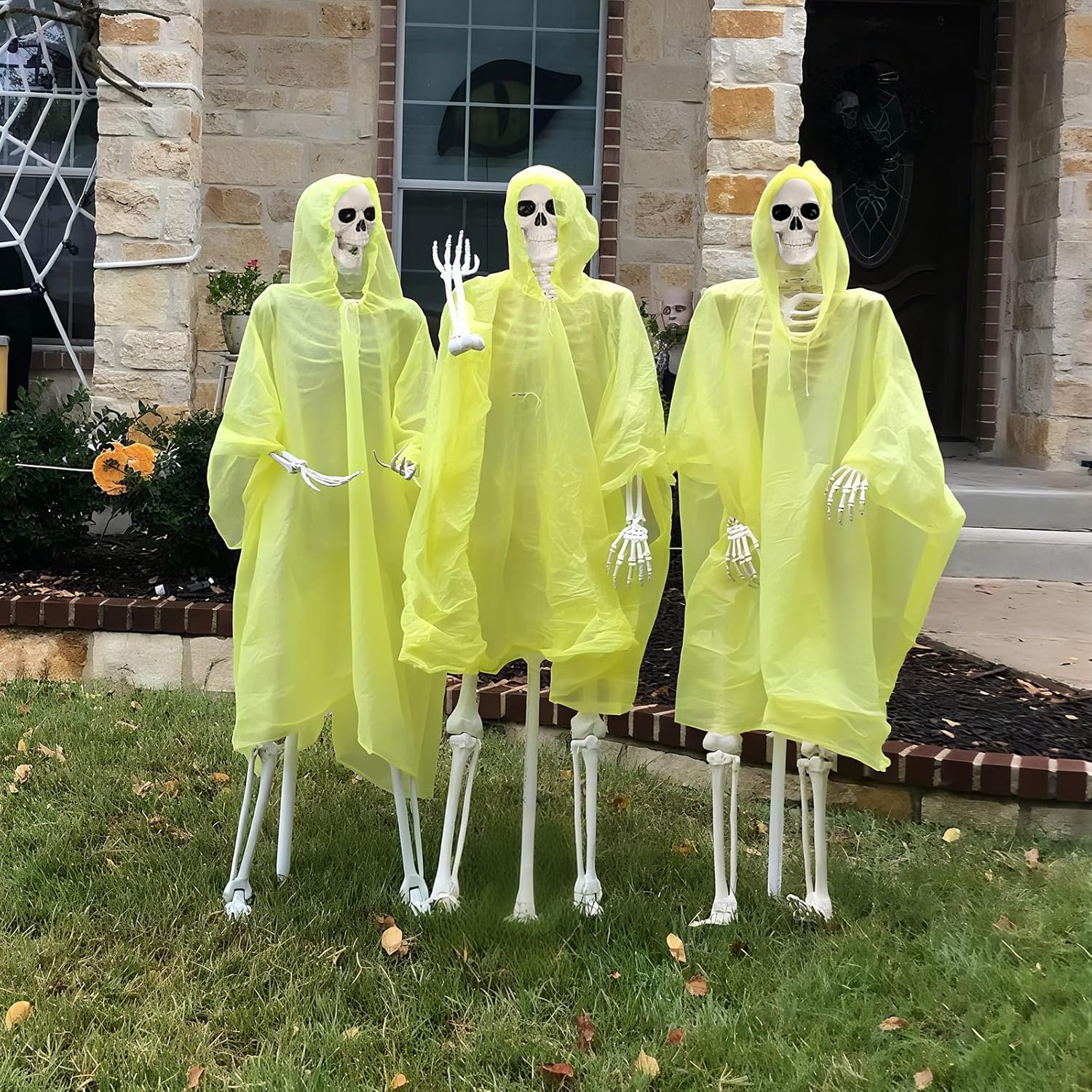 5.4 FT Giant Skeletons for Halloween, Life Full Size Skeleton with Movable Posable Joints