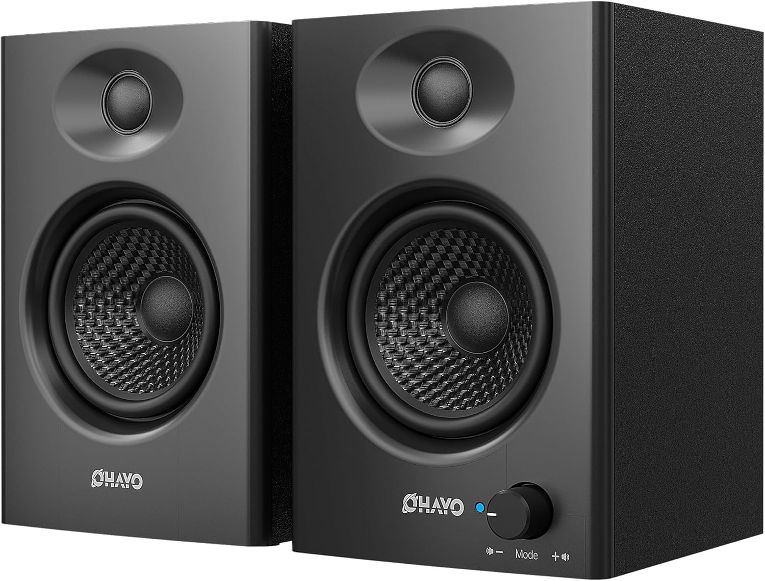 OHAYO 60W Computer Speakers for Music and Gaming, Active Bluetooth 5.3, Black