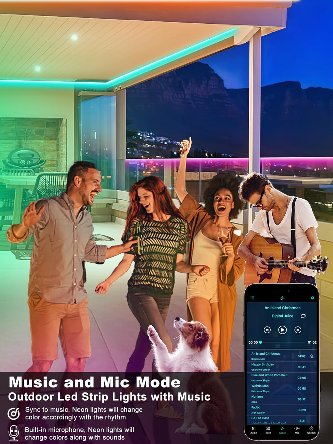 Ledagic 100ft (2x50ft) Waterproof LED Strip Lights