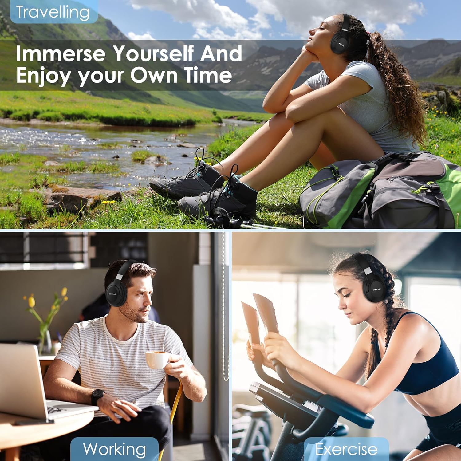 Tankase active Noice cancelliong headphone DJ16
