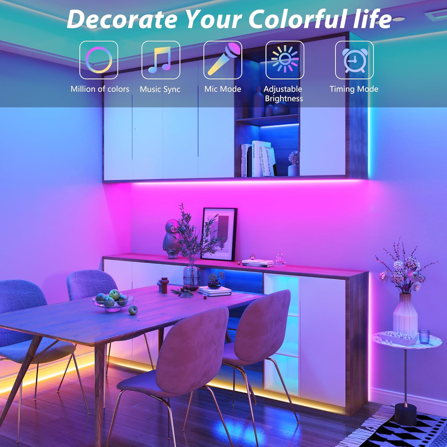Ledagic 100ft (2x50ft) Waterproof LED Strip Lights