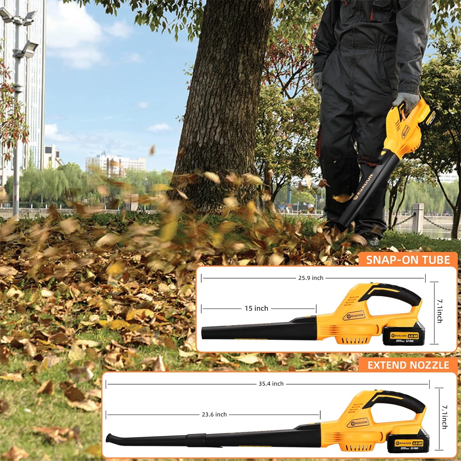 Rualion Cordless Blower Model 8190