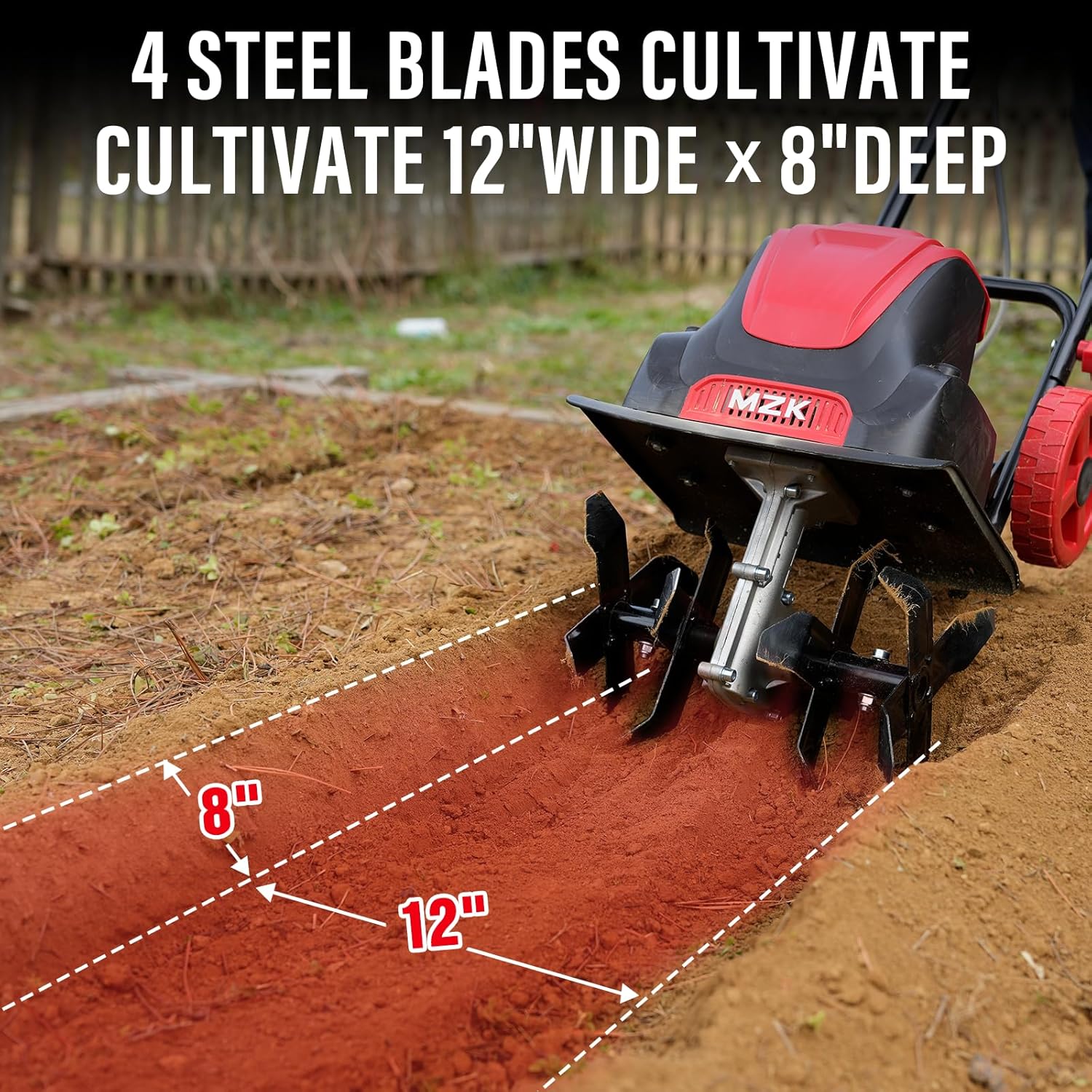 MZK 10-Amp electric tiller