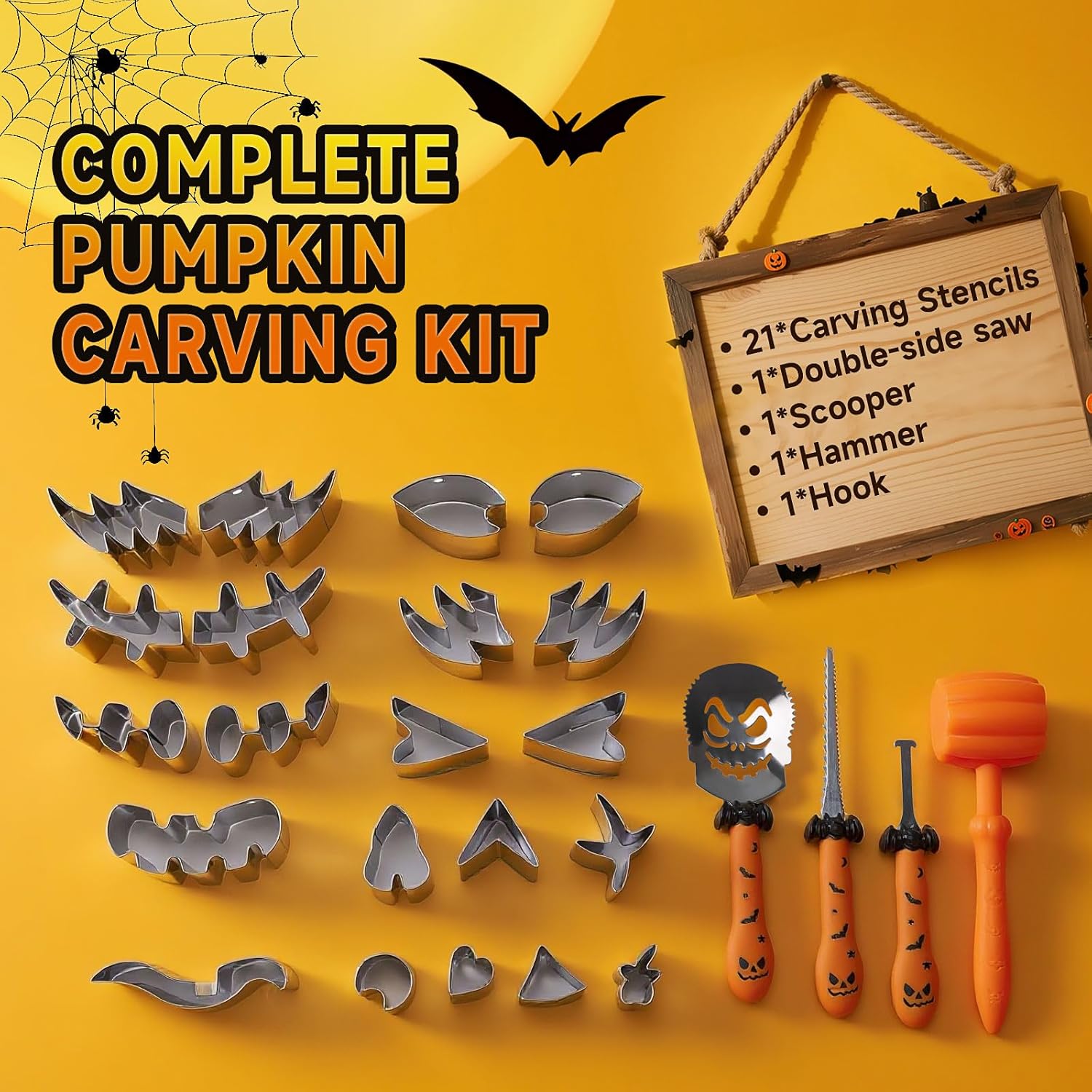 Bifrost Pumpkin Carving Kit - 25PCS Halloween Pumpkin Carving Tools