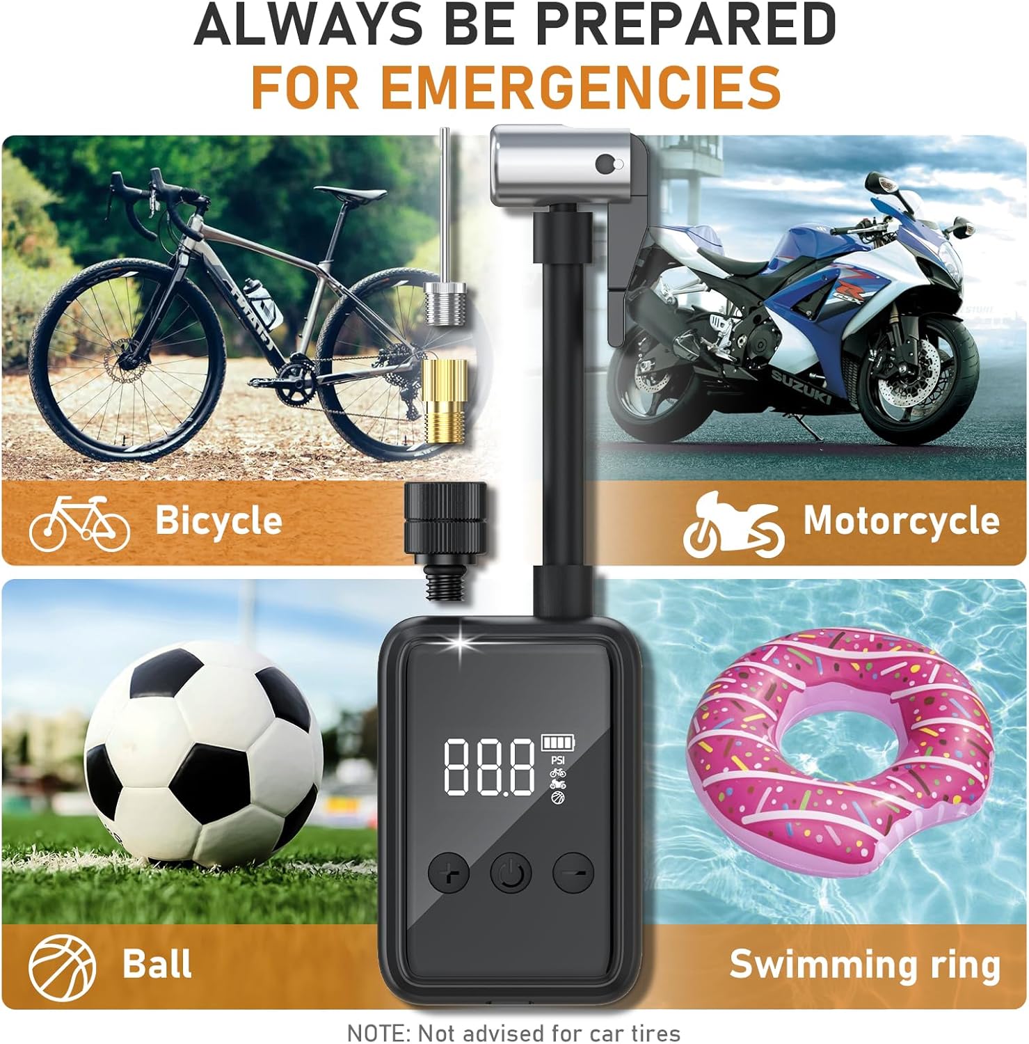 Tiiletzote Portable Air Compressor delivers up to 130 PSI