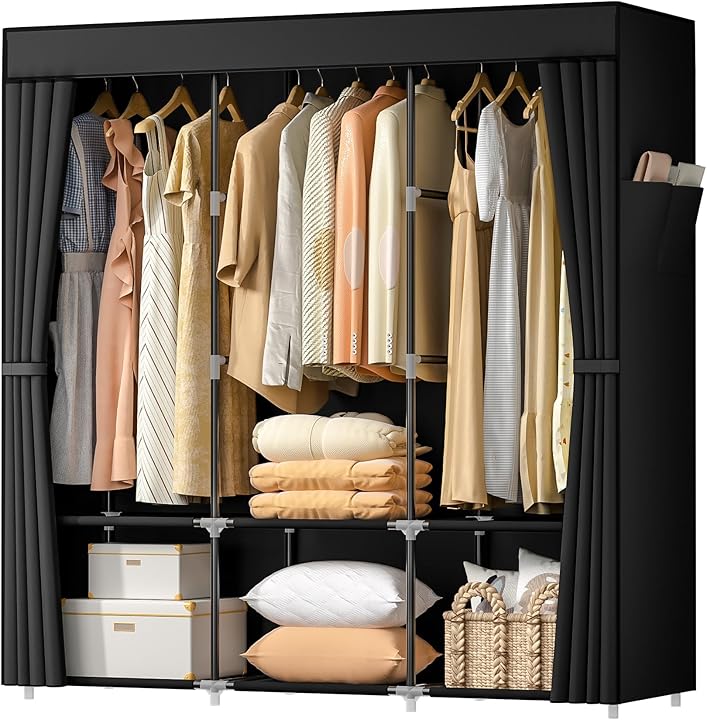 Nettrays Wardrobe Closet Nettrays Wardrobe Closet offers a versatile storage solution - 2 side Pockets