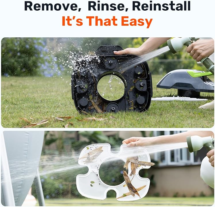 Gosvor Cordless Robotic Pool Cleaner, Lasts 90 Min, Automatic Vacuum for Above-Ground Pools