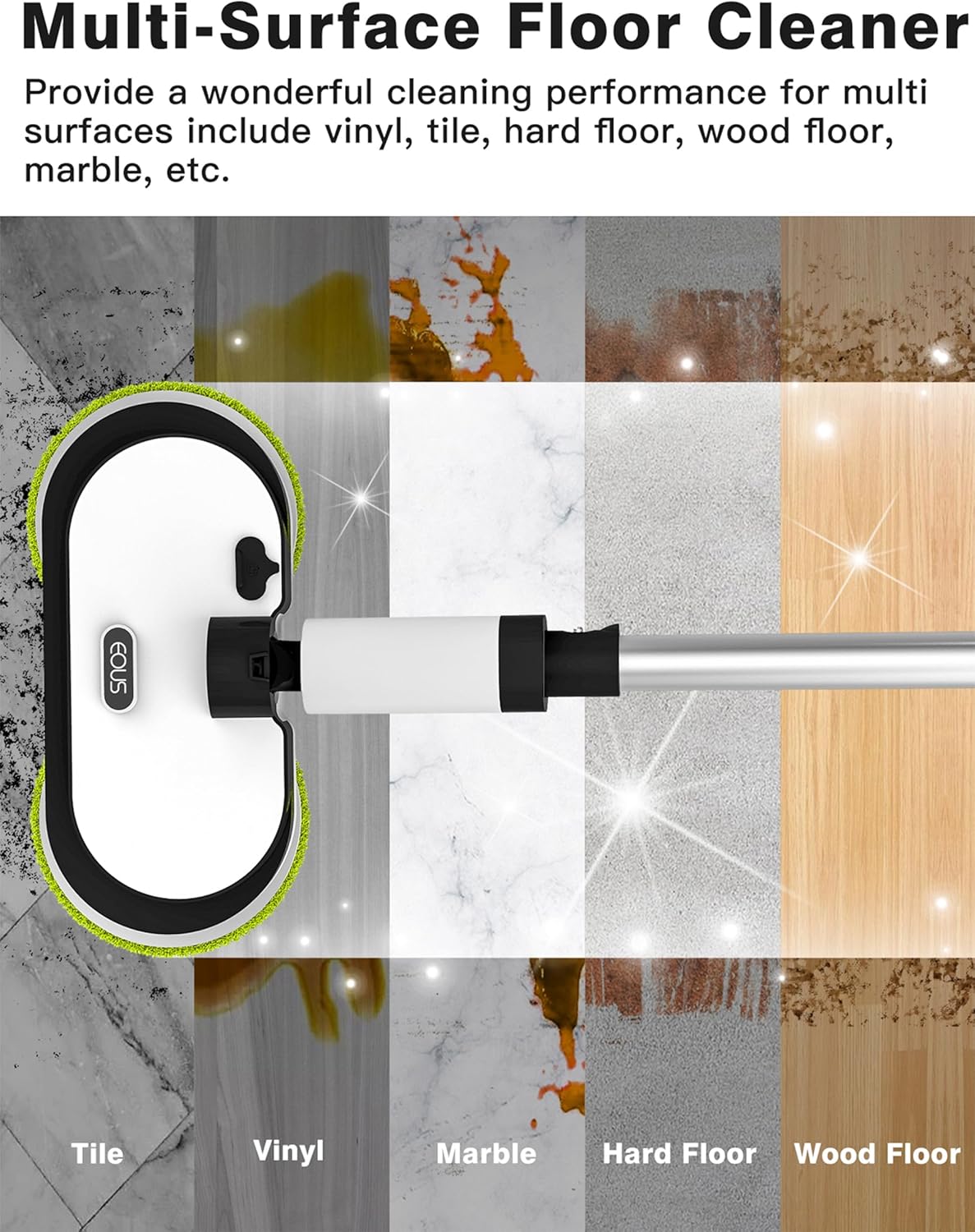 Eous Cordless Hard floor Electric Mop Model E700