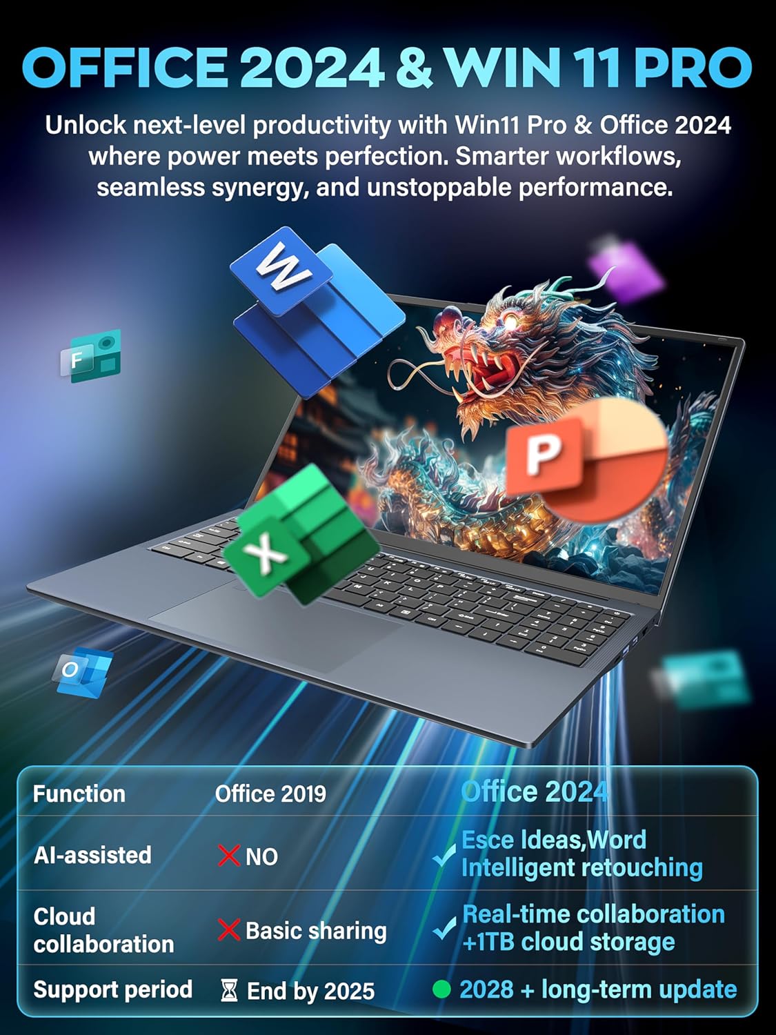 RUMTUK CM160-150 16'' 3K Gray Laptop*1, FREE 32GB Recovery USB