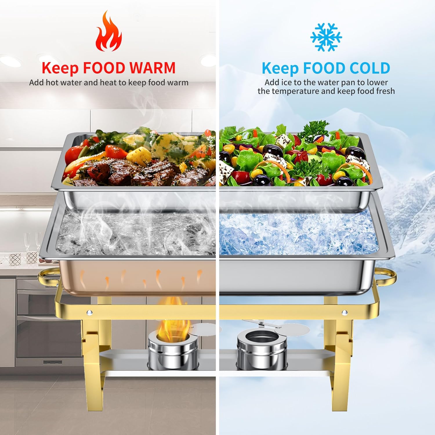 Chafing dish buffet sets provide an essential solution for catering and buffet service