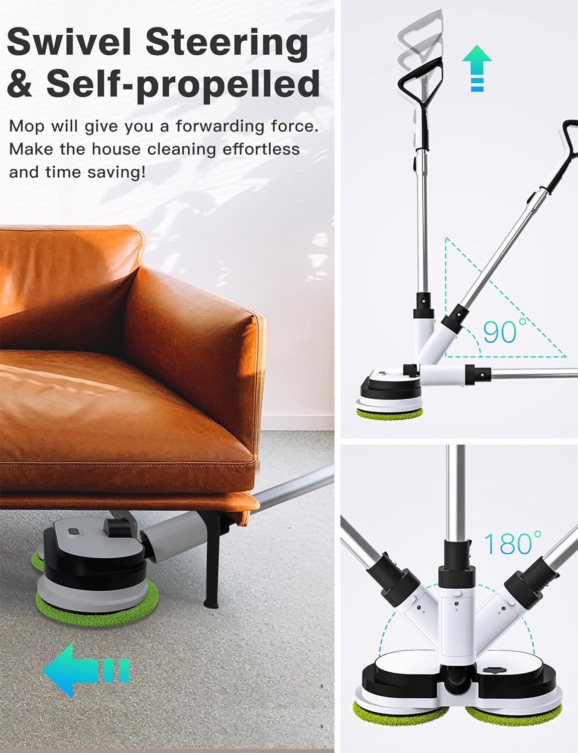 Eous Cordless Hard floor Electric Mop Model E700