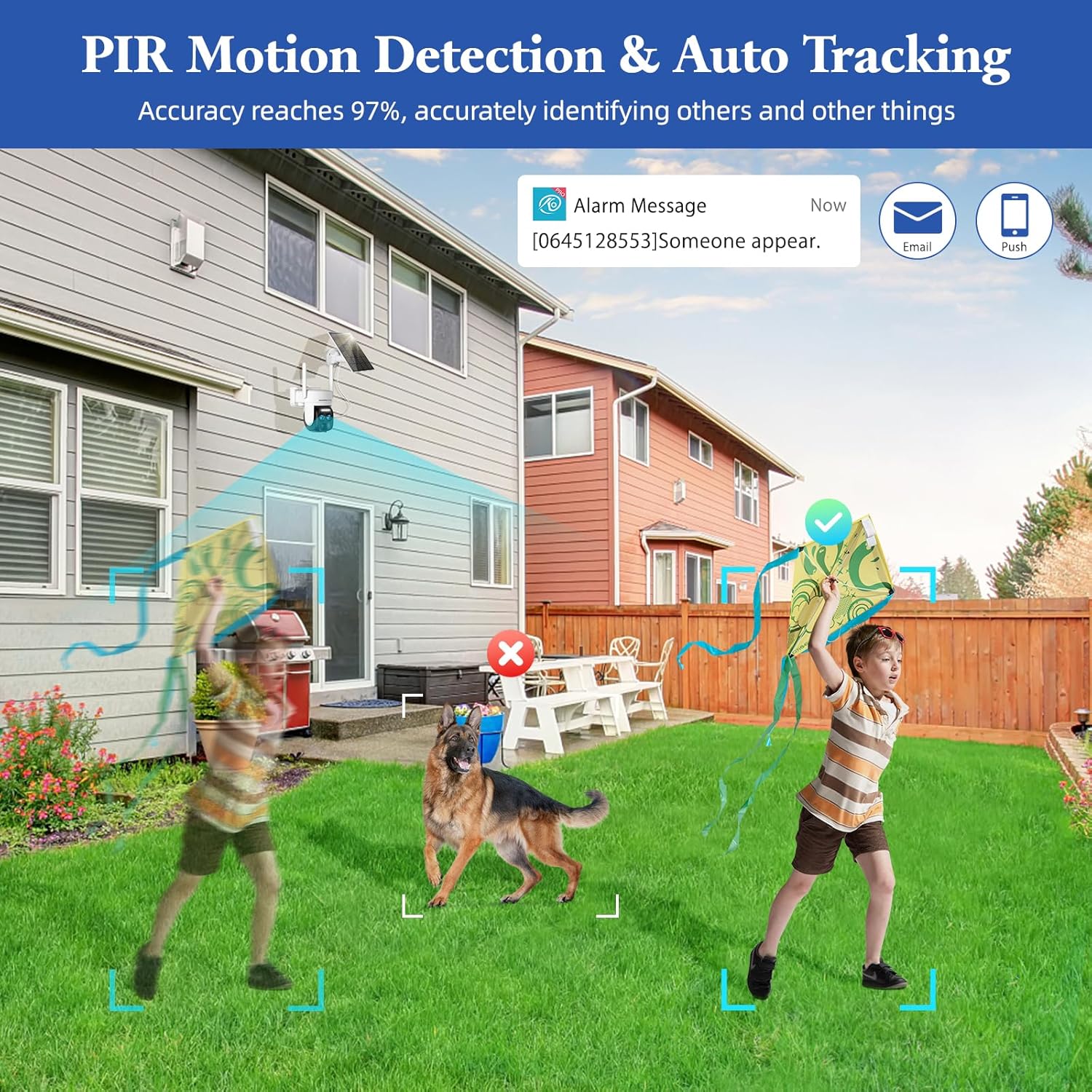 Beenocam 4k Outdoor Solar Security Camera, Wireless 8MP PTZ, Night Vision