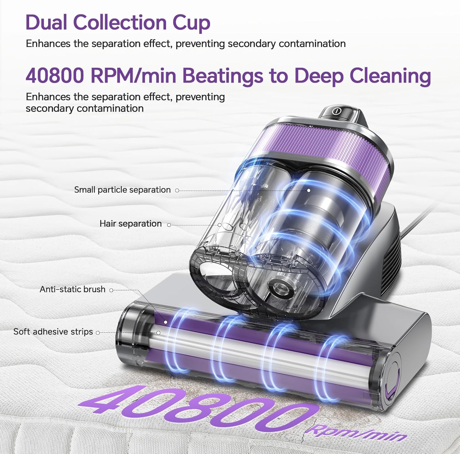 Airpher Bed Vacuum Cleaner Model V1, a powerful handheld device