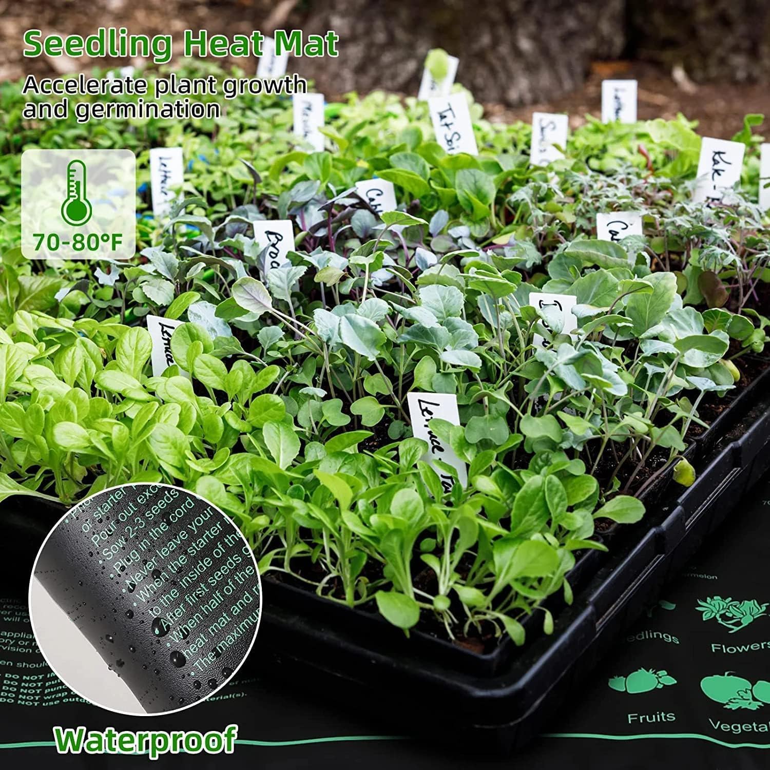 The Adawook Seed Starter Tray kit includes 40 cell