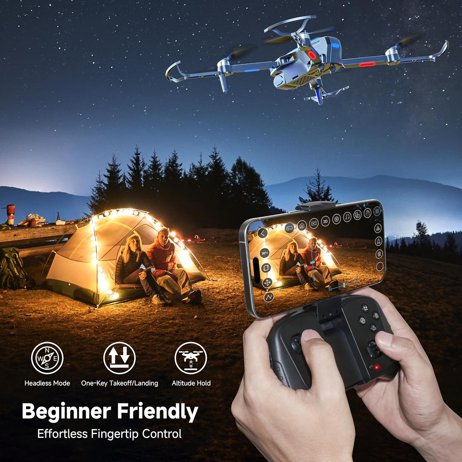 PLEGBLE PL-515 Drone – 4K Brushless FPV Quadcopter