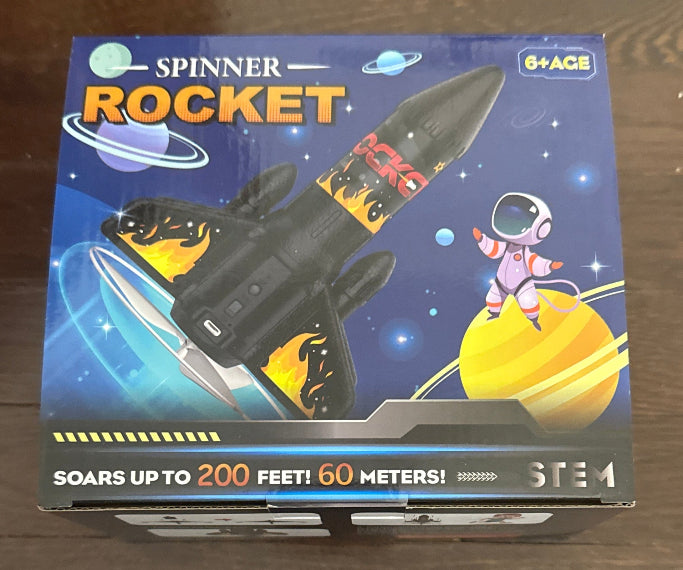 Rocket Launcher for Kids, 200 ft Self Launching Motorized Rocket Toy