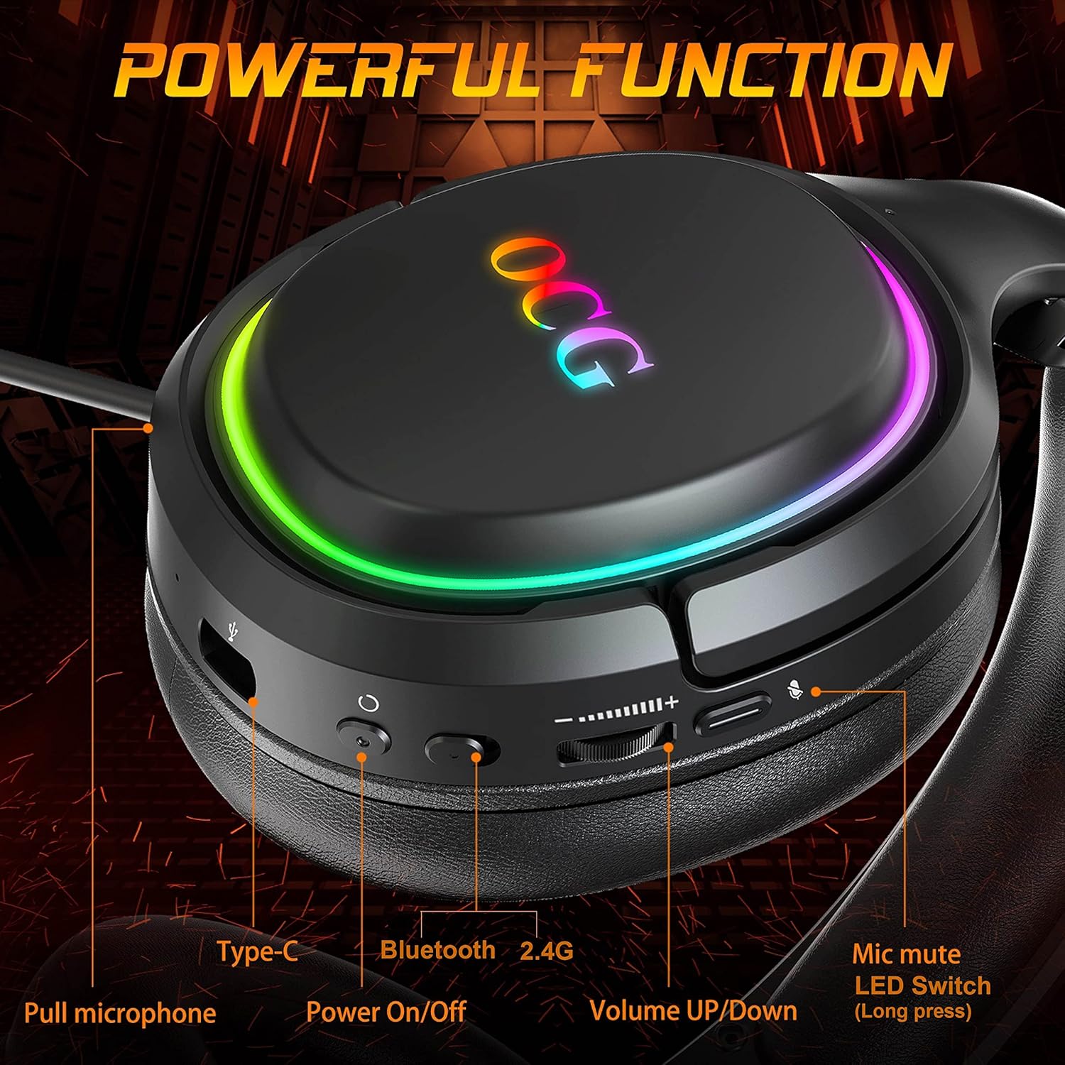 OCG TA5000 Wireless Gaming Headset - White