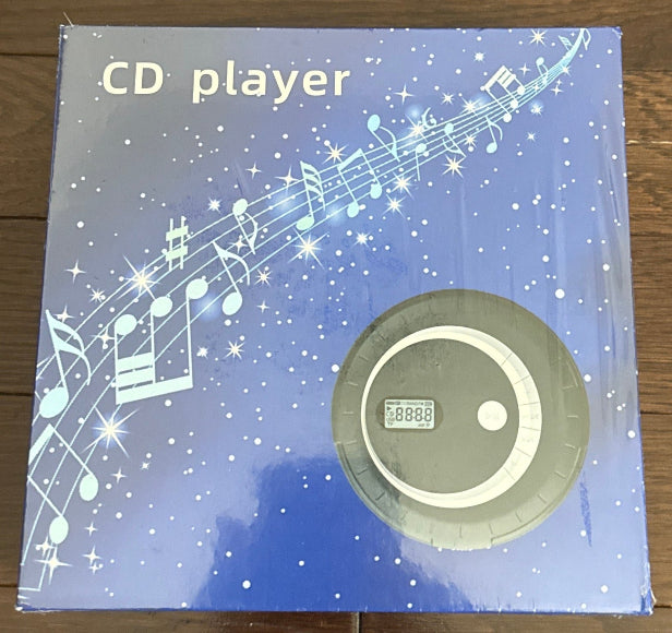 Rugort CD Player Portable for Car with Anti-Skip Protection, Small Player with Speaker for Home, with Headphone HiFi Stereo Sound
