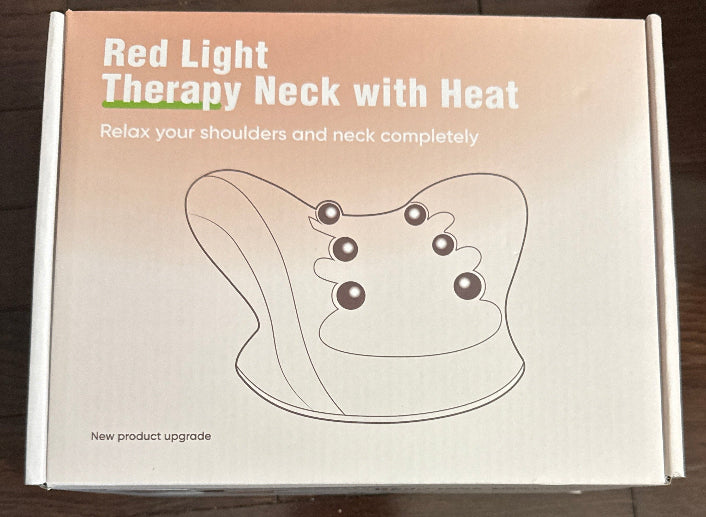 Red Light Therapy Neck with Heat device, designed to help relax shoulders and neck
