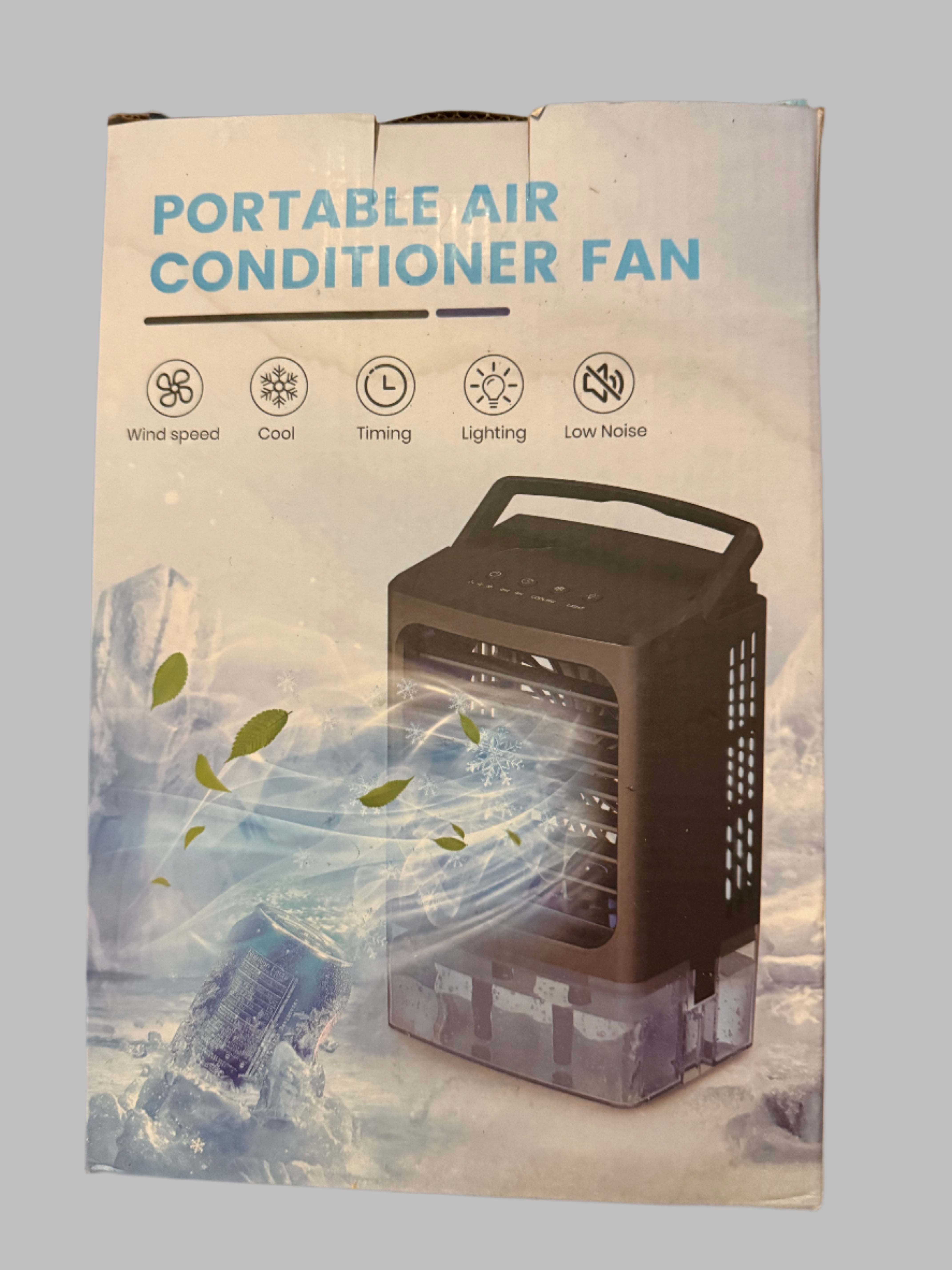 Portable Air Conditioners, 900mL Evaporative Air Cooler with 3 Speeds 7-Color Night Lights