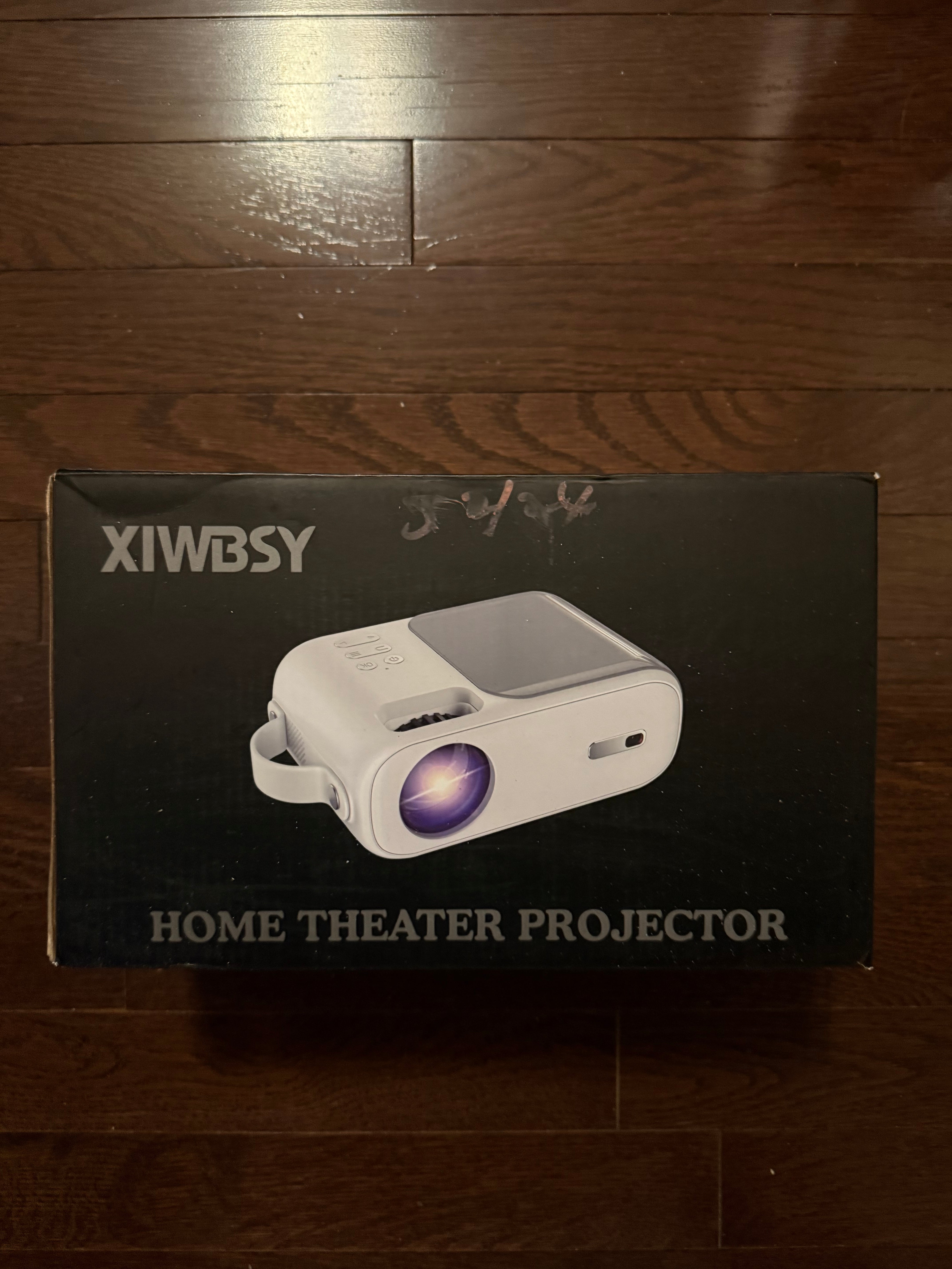 XIWBSY Mini Projector 5G WiFi Portable Projector with Bluetooth Keystone