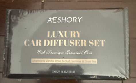 Aeshory Car Air Freshener Hanging 3-Pack – Floral Car Freshener - Lavender& Vanilla,Rose & Oud,Jasmine & Gree Tea Scents