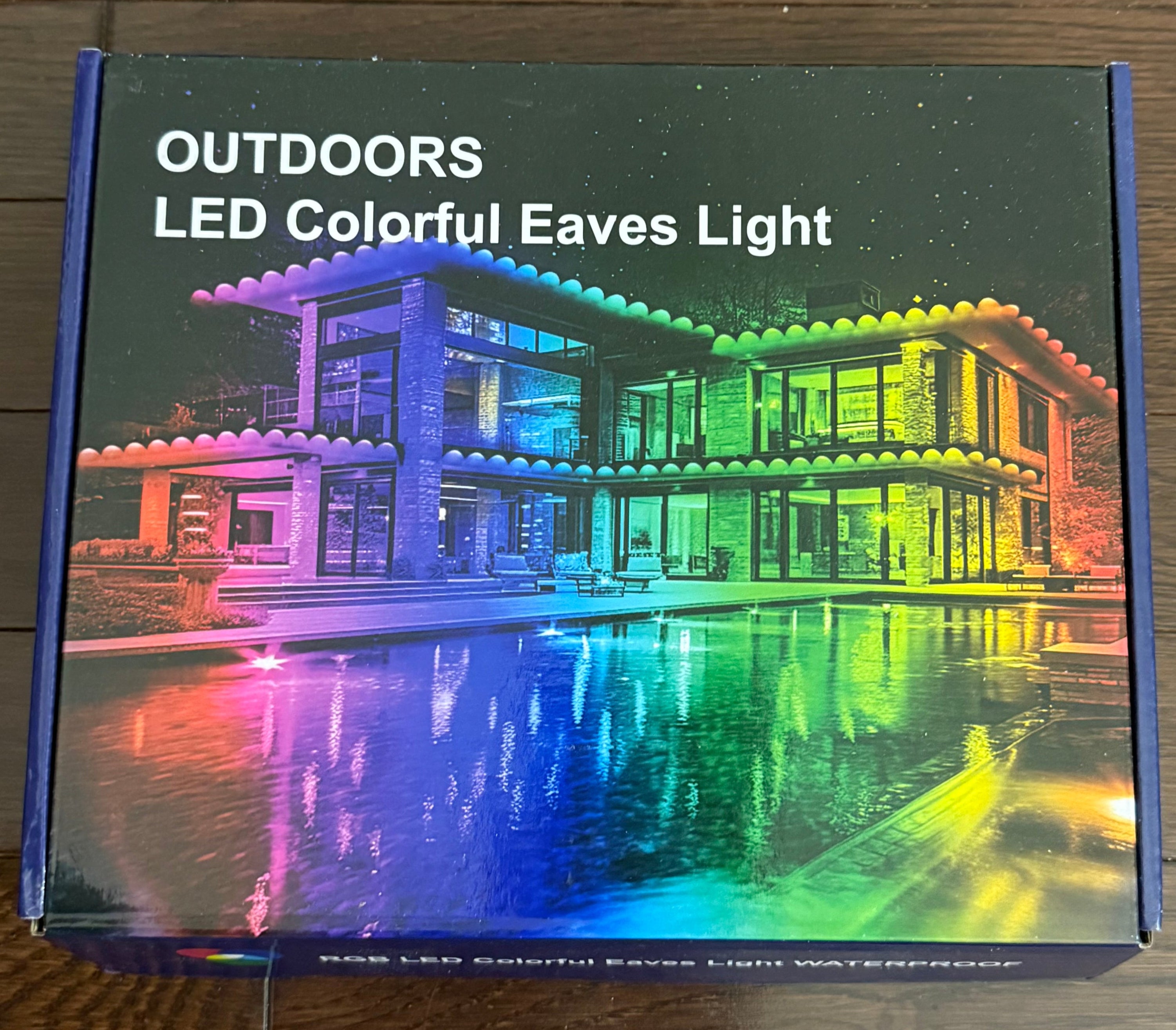 50ft RGB LED Eave Lights, IP68 Waterproof Outdoor Lights