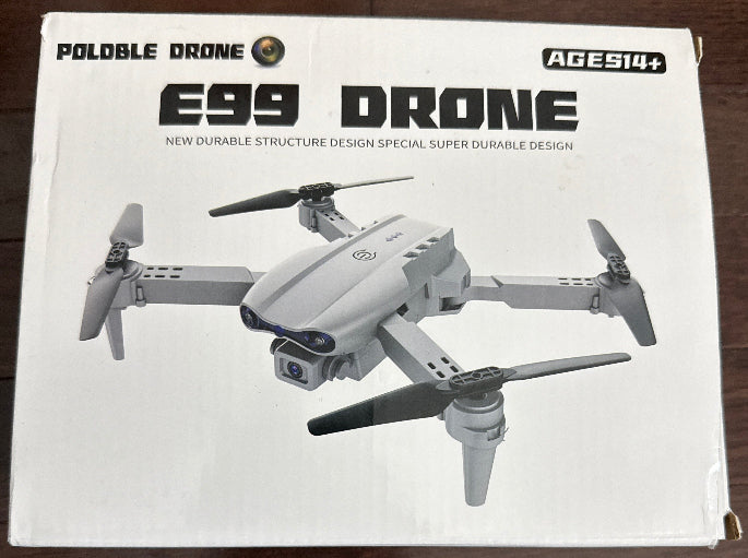 E99 Max Drone With Cameras, Single Battery, Foldable Remote-Controlled Drone