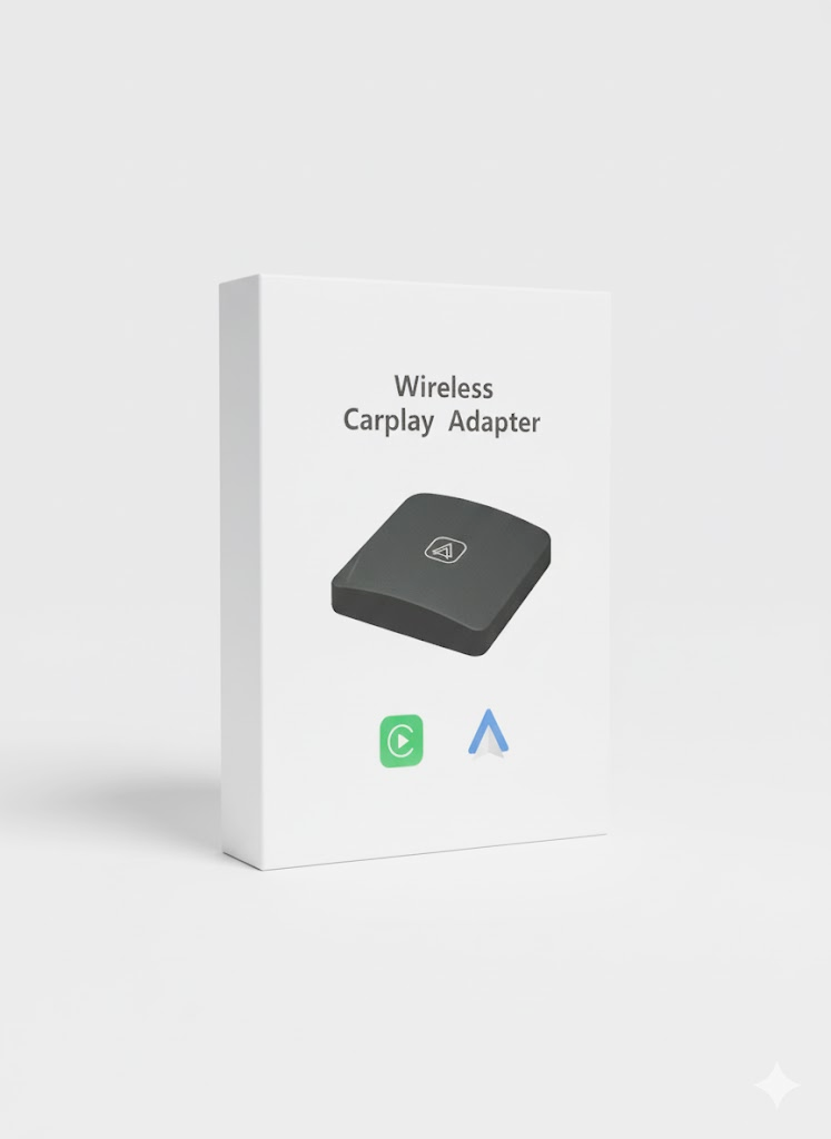 Wireless CarPlay Android Auto Adapter - 2-in-1 USB-C Plug & Play Dongle