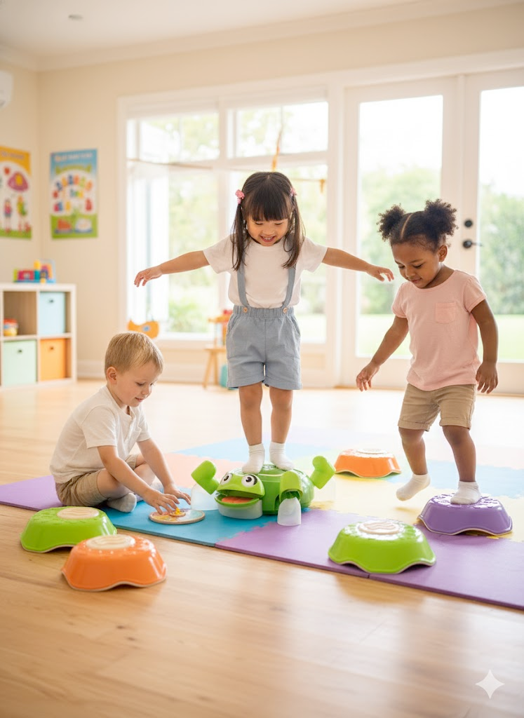 Turtle Balance Stepping Stones for Kids - Indoor & Outdoor Play Set